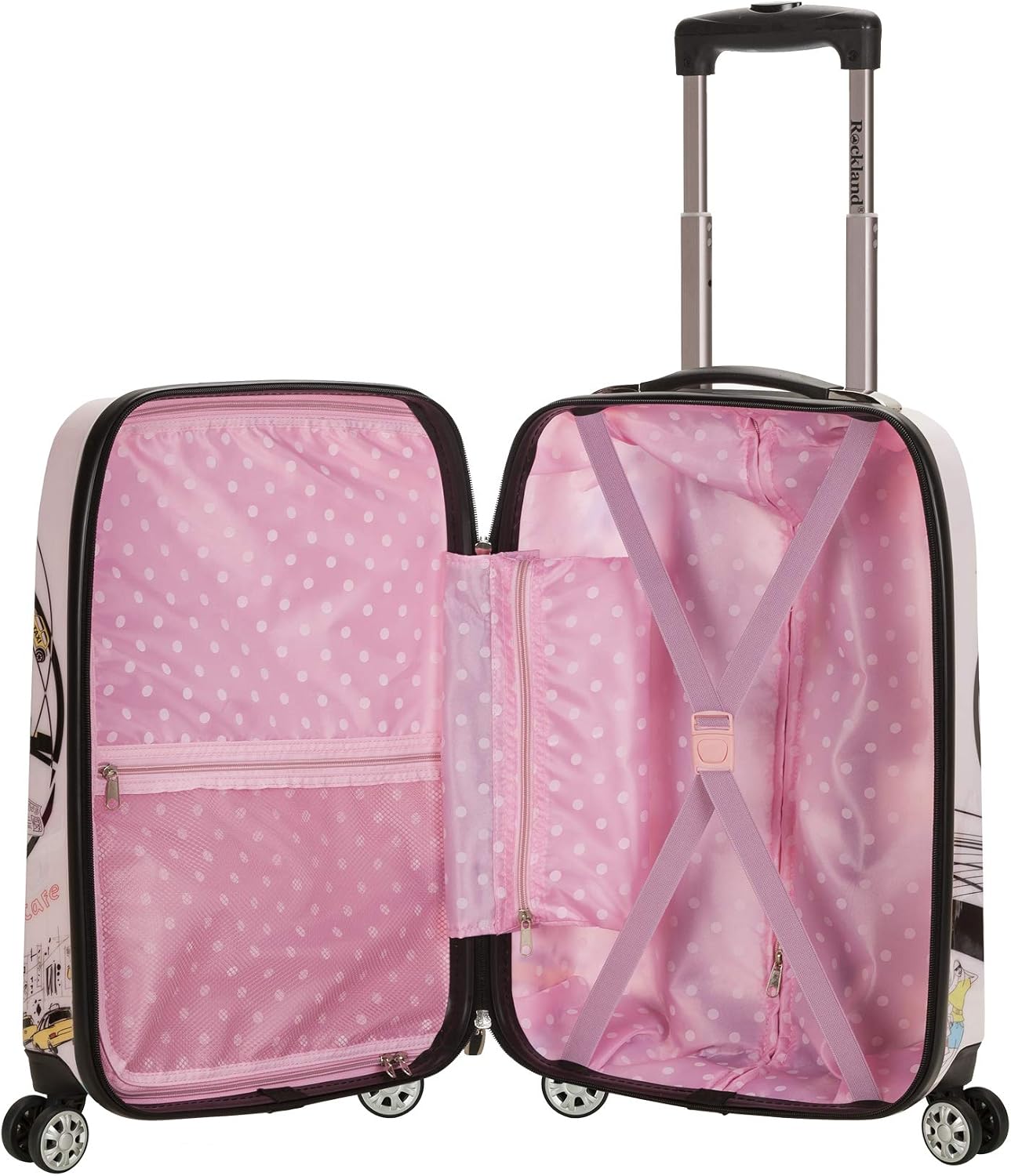 Rockland Departure Hardside 2 Piece Spinner Wheel Luggage, (20"/28"), Departure