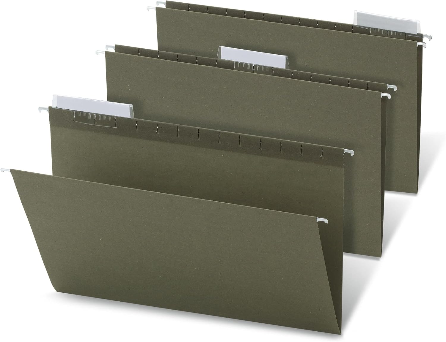 Office Depot® Brand Hanging Folders, 1/3 Cut, Legal Size, 100% Recycled, Green, Pack of 25