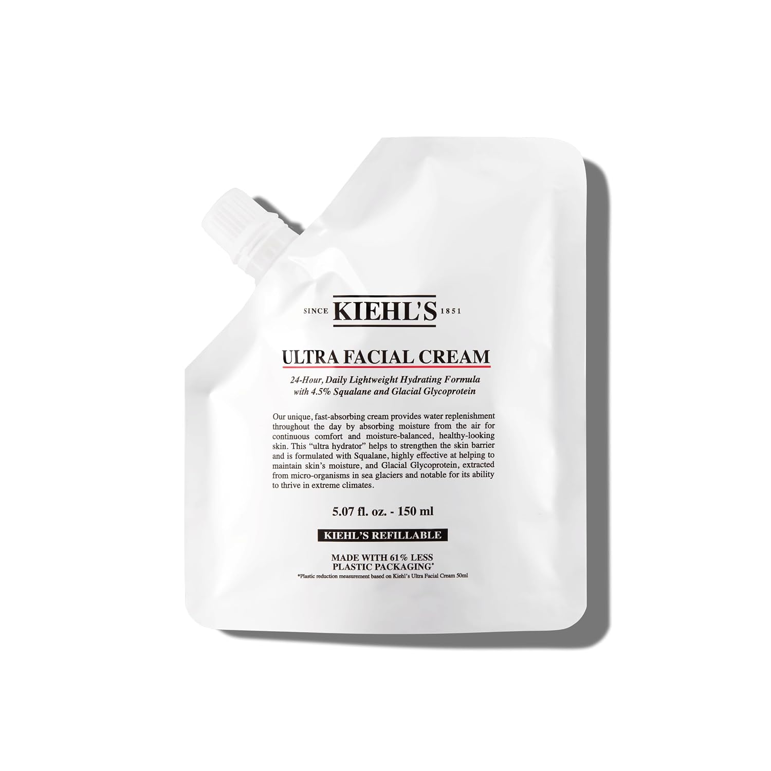 Kiehl's - Ultra Facial Cream Daily Moisturizer with 4.5% Squalane | Face Cream for Long-Lasting Hydration & Moisture - Fragrence Free & Suitable for All Skin Types