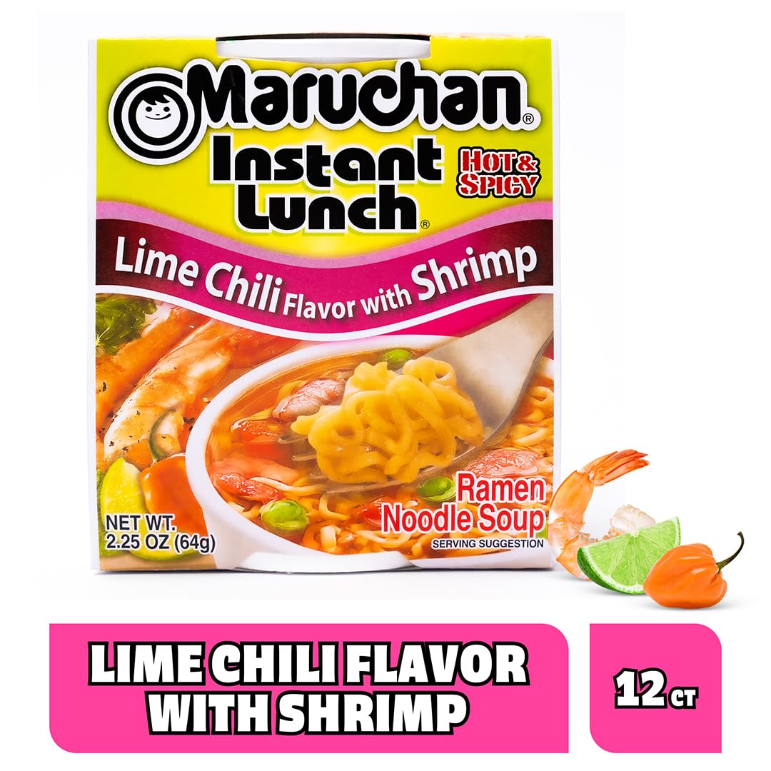 Maruchan Instant Lunch Ramen Noodles, Cheddar Cheese Flavor – Japanese-Style Instant Noodle Soup, Easy Meal Ready in 3 Minutes – 2.25 Oz. (12 Pack)