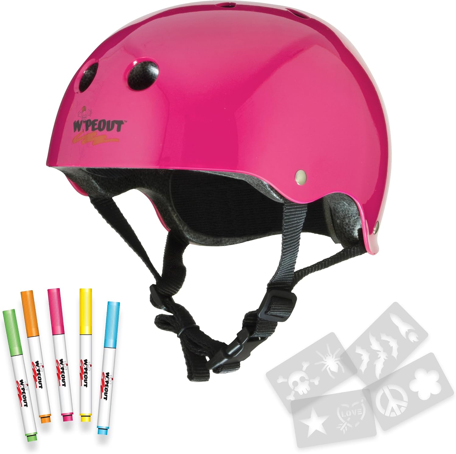 Dry Erase Kids Helmet – Ideal for Bike, Skate, Scooter, in-Line Skating and Rollerblading