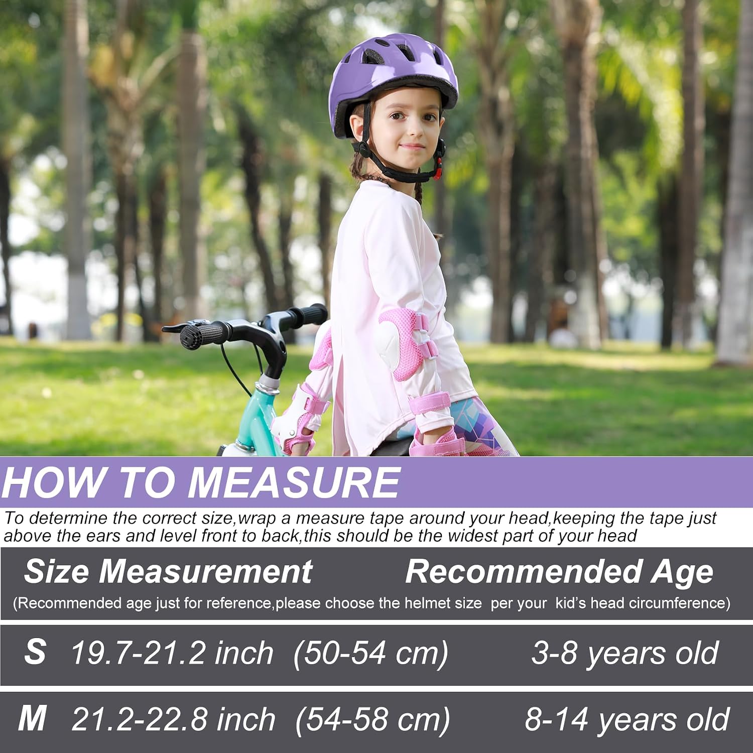 Kids Bike Helmet,2 Sizes for Youth Child Girls & Boys