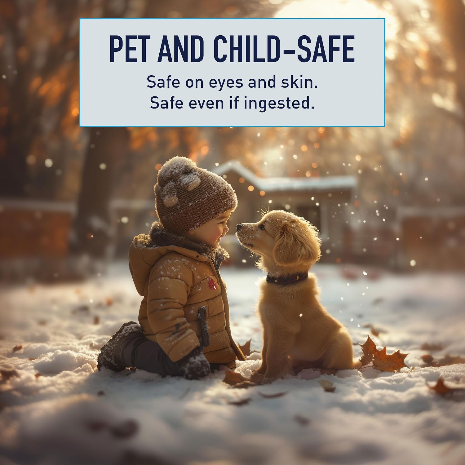 Safe Paw Pet-Safe Ice Melt, Salt & Chloride-Free Deicer, 35 Lbs | Non-Corrosive, Dog-Friendly Snow Melter for Concrete, Wood Decks