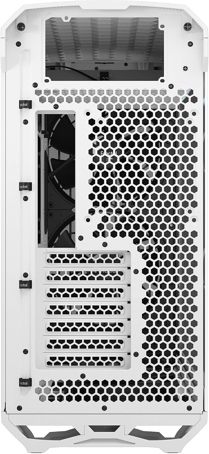 Fractal Design Torrent Black - Light Tint Tempered Glass Side Panel - Open Grille for Maximum air Intake - Two 180mm PWM and Three 140mm Fans