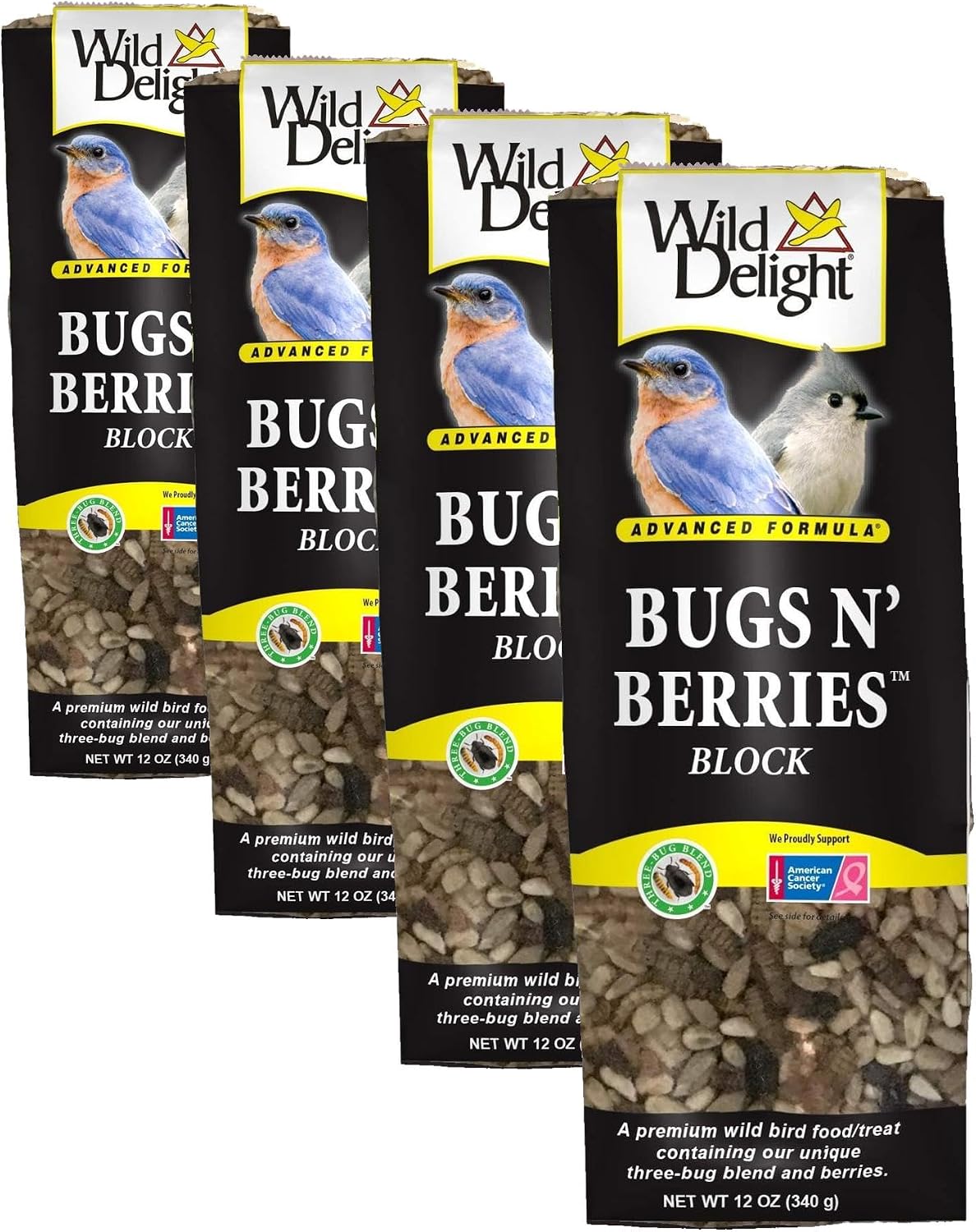 Wild Delight 388310 Bugs N' Berries Block, 12 oz,