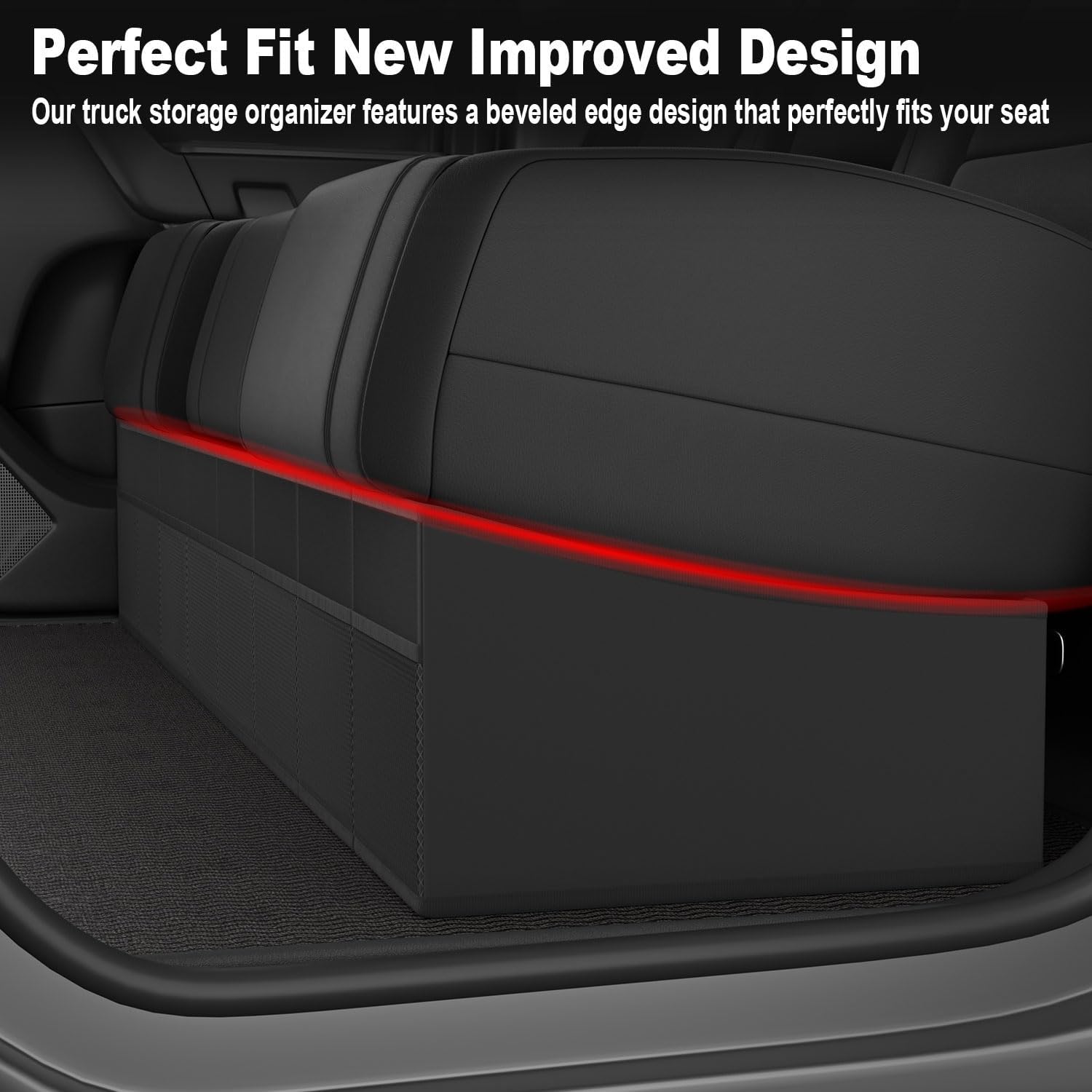 Foldable Under Seat Storage Box for Ford F-150 2017-2025 and F-250/F-350/F-450/F-550 Super Duty | Crew Cab |FOR Ford F150 Accessories Truck bed