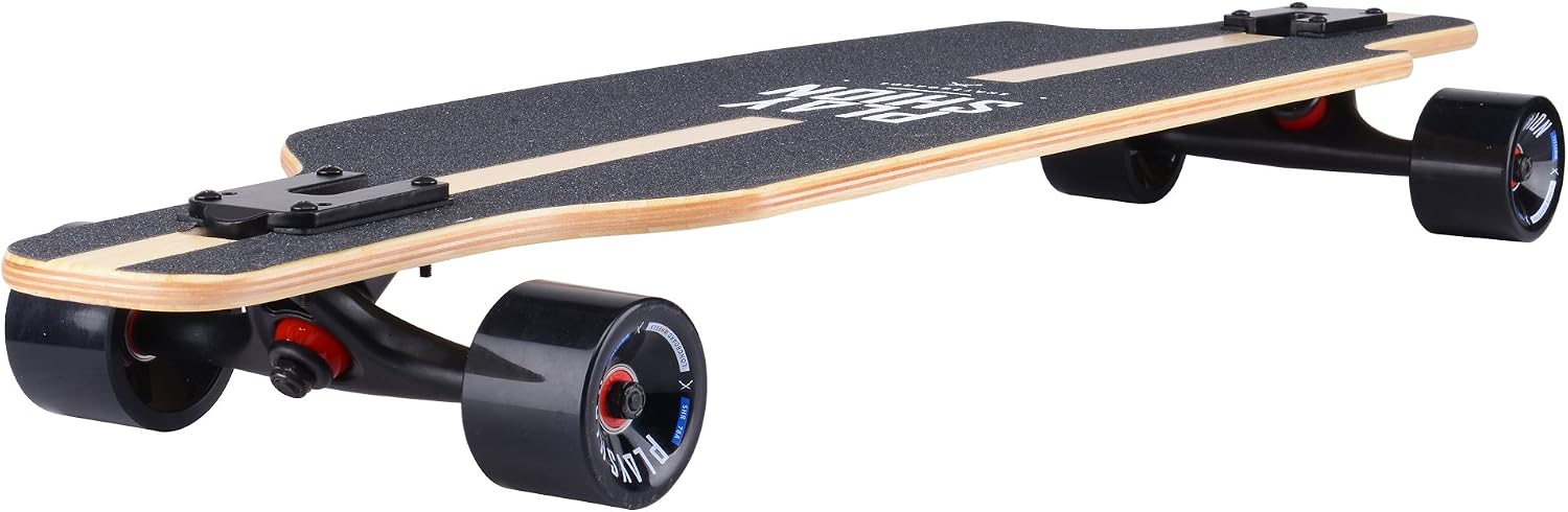 Playshion 39 Inch Drop Through Longboard Skateboard for Beginners