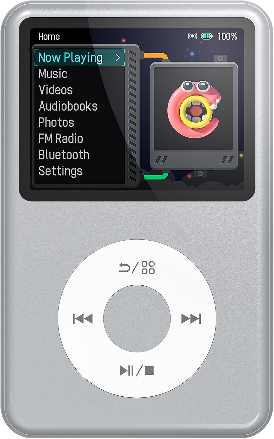 MP3 Player with Bluetooth 128GB Portable Music Digital Players Supports Playlist Audiobook Video Nice Gadget for Kids Black