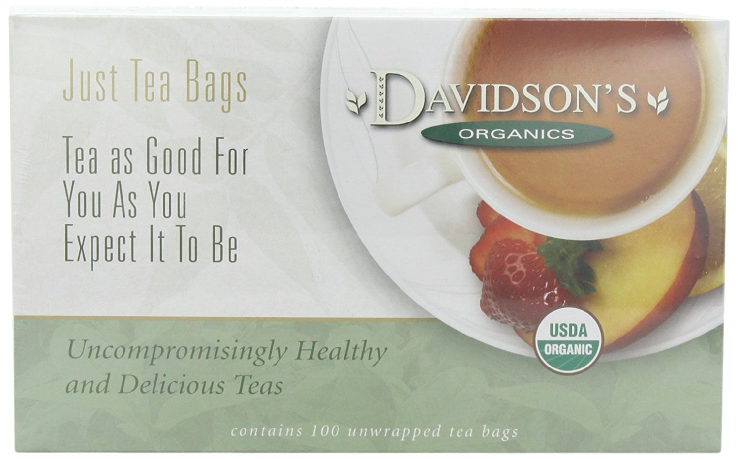 Davidson's Organics, Yerba Mate, 100-count Unwrapped Tea Bags