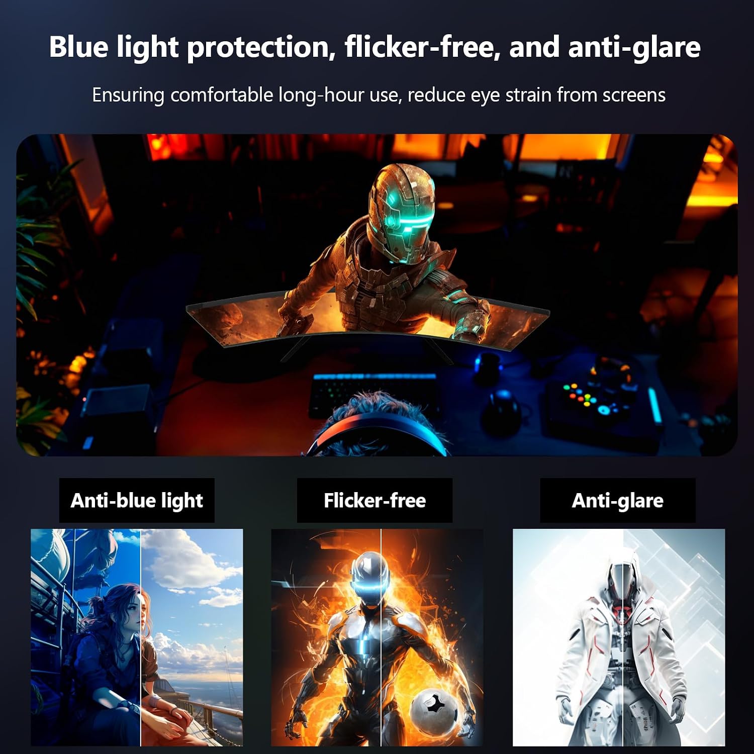 Z-Edge 34 inch WQHD 1440P Curved Gaming Monitor, 240Hz Computer Monitor | AG34P 1500R Frameless 21:9 Curved Screen, Height Adjustable, Office & Gaming, 1ms, Dual DP & HDMI, Metal Stand