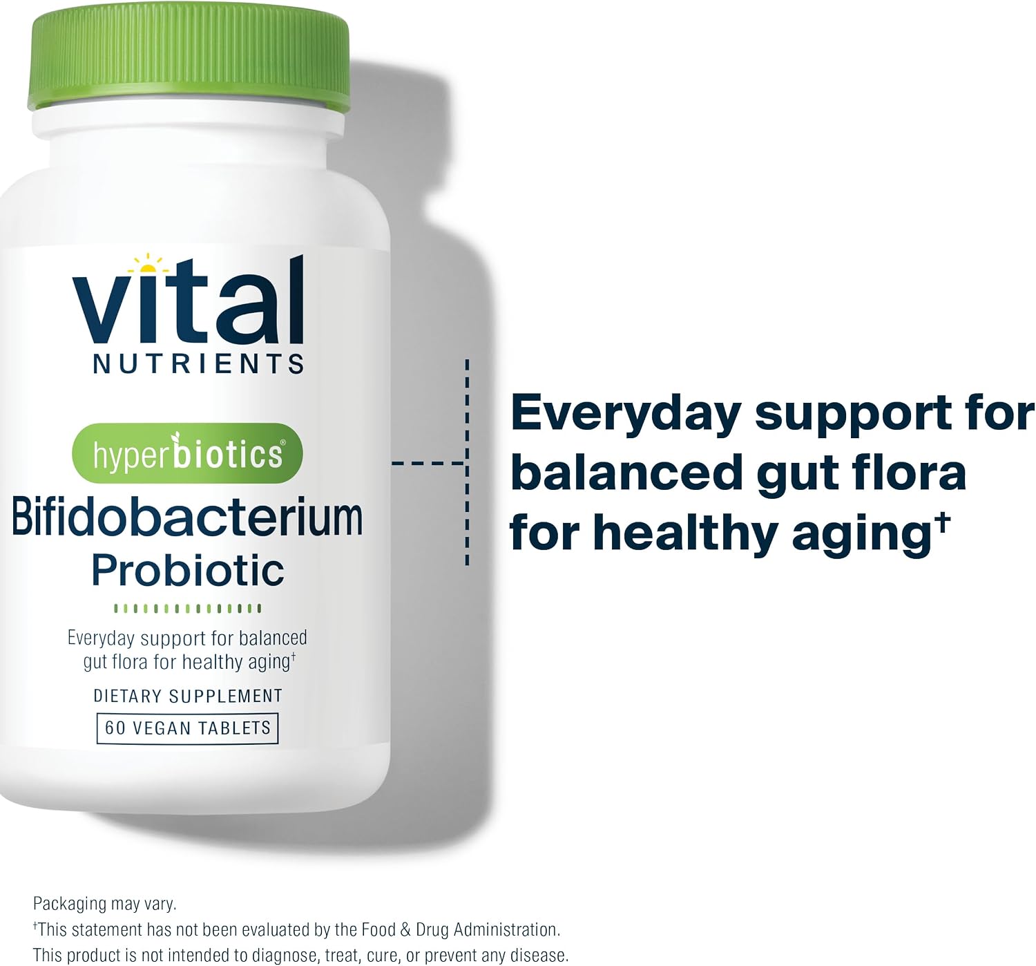 Hyperbiotics Vital Nutrients Bifidobacterium Probiotic | 7 Targeted Strains | Supports Immune and Digestive Health for Older Adults | Shelf-Stable