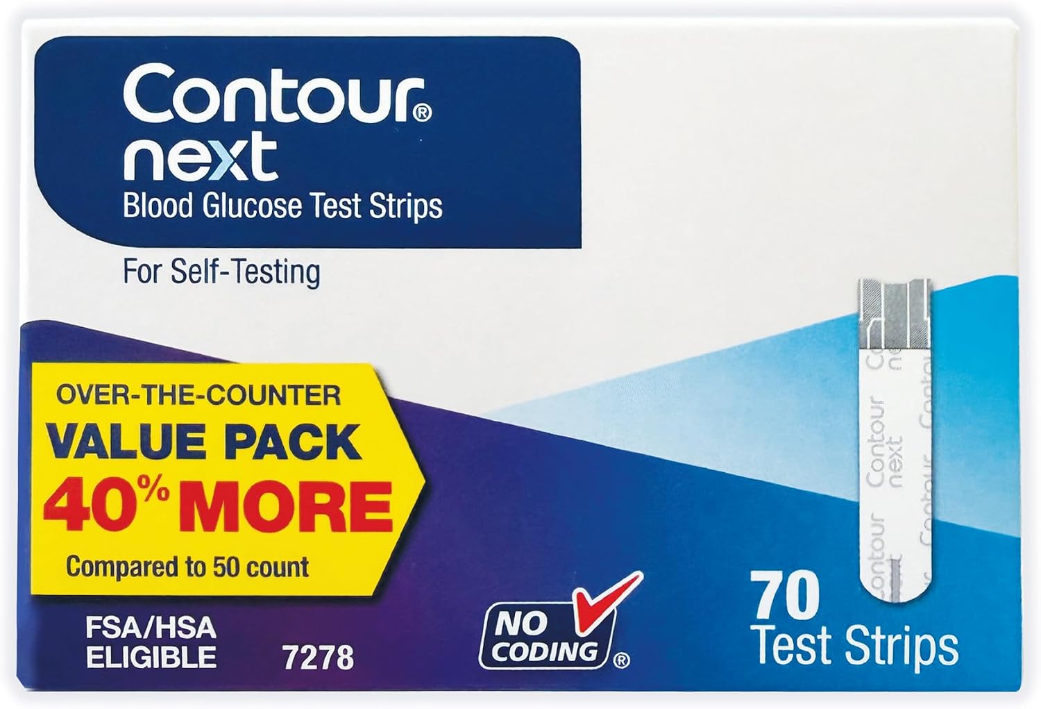 Ascensia CONTOUR NEXT Blood Glucose Diabetes Test Strips, 35 Count