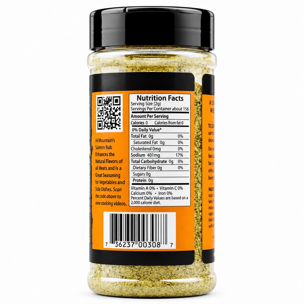 Hi Mountain | GARLIC PEPPER RUB | Meat Seasoning | 11 oz | Garlic pepper seasoning for beef, pork, venison, deer, elk, chicken, burgers, and vegetables