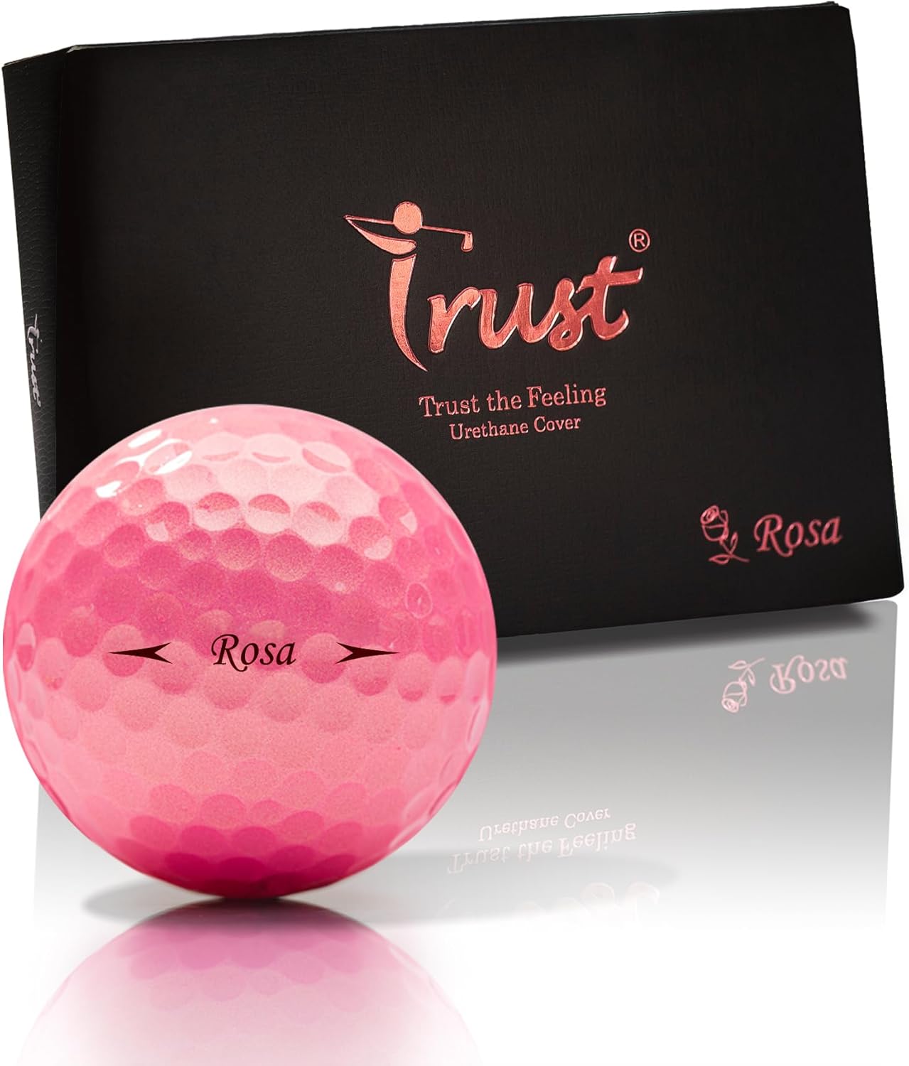 Trust Golf Balls - Aurora & Rosa Crystal Urethane Series | Eye-Catching & Easy to Spot | Maximum Distance, Soft Feel, Straight Flight