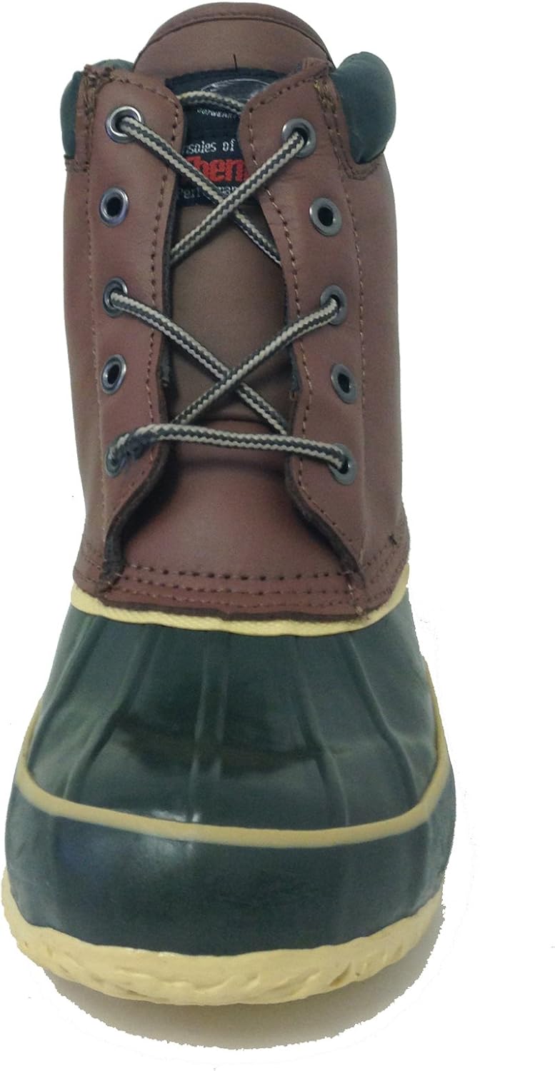 G-9021SC Women's Duck Boots Leather Waterproof Thermolite Insulated Hiking 5-Eye Winter Shoes