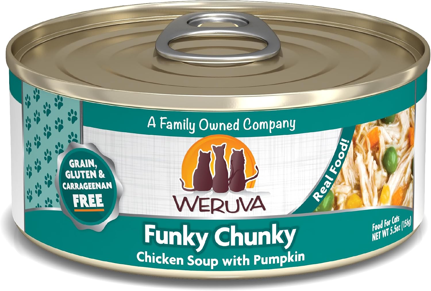 Weruva Classic Cat Food, Paw Lickin’ Chicken with Chicken Breast in Gravy, 3oz Can (Pack of 24)