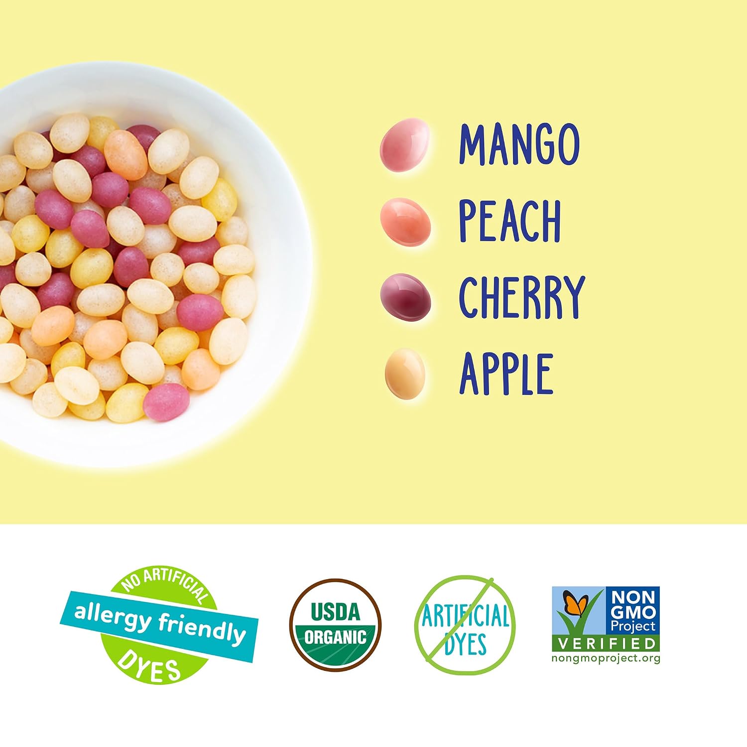 YumEarth Organic Jelly Beans - Fruity Candy Snack Packs, Gluten Free Snacks for Kids - Allergy Friendly, Non-GMO