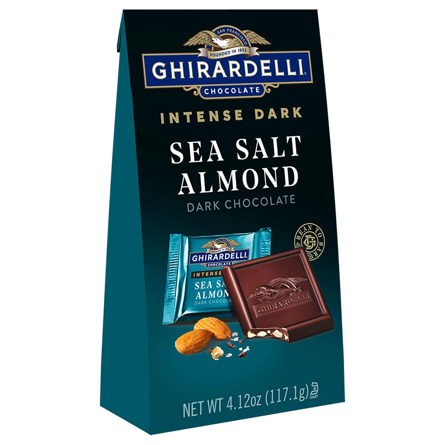 GHIRARDELLI PREMIUM DARK Chocolate Bar, 86% Cacao, 3.17oz Bar, 12 Pack