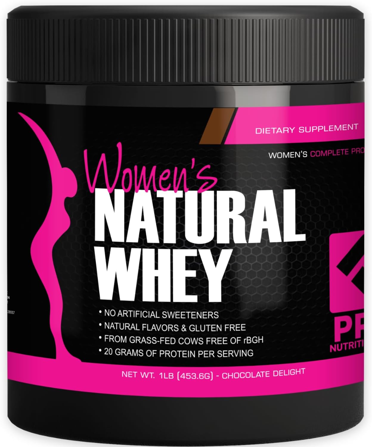 Whey Protein Powder for Women - Supports Lean Muscle Mass - Low Carb - Gluten Free - Grass Fed and Rbgh Hormone Free Whey Protein Chocolate Powder