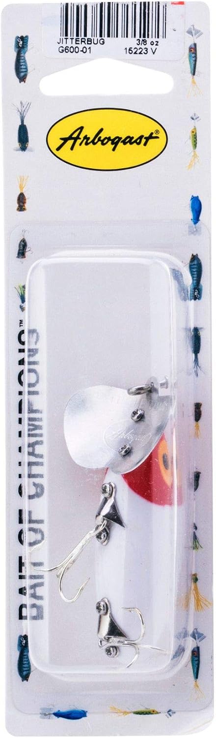Arbogast Jitterbug Topwater Bass Fishing Lure - Excellent for Night Fishing