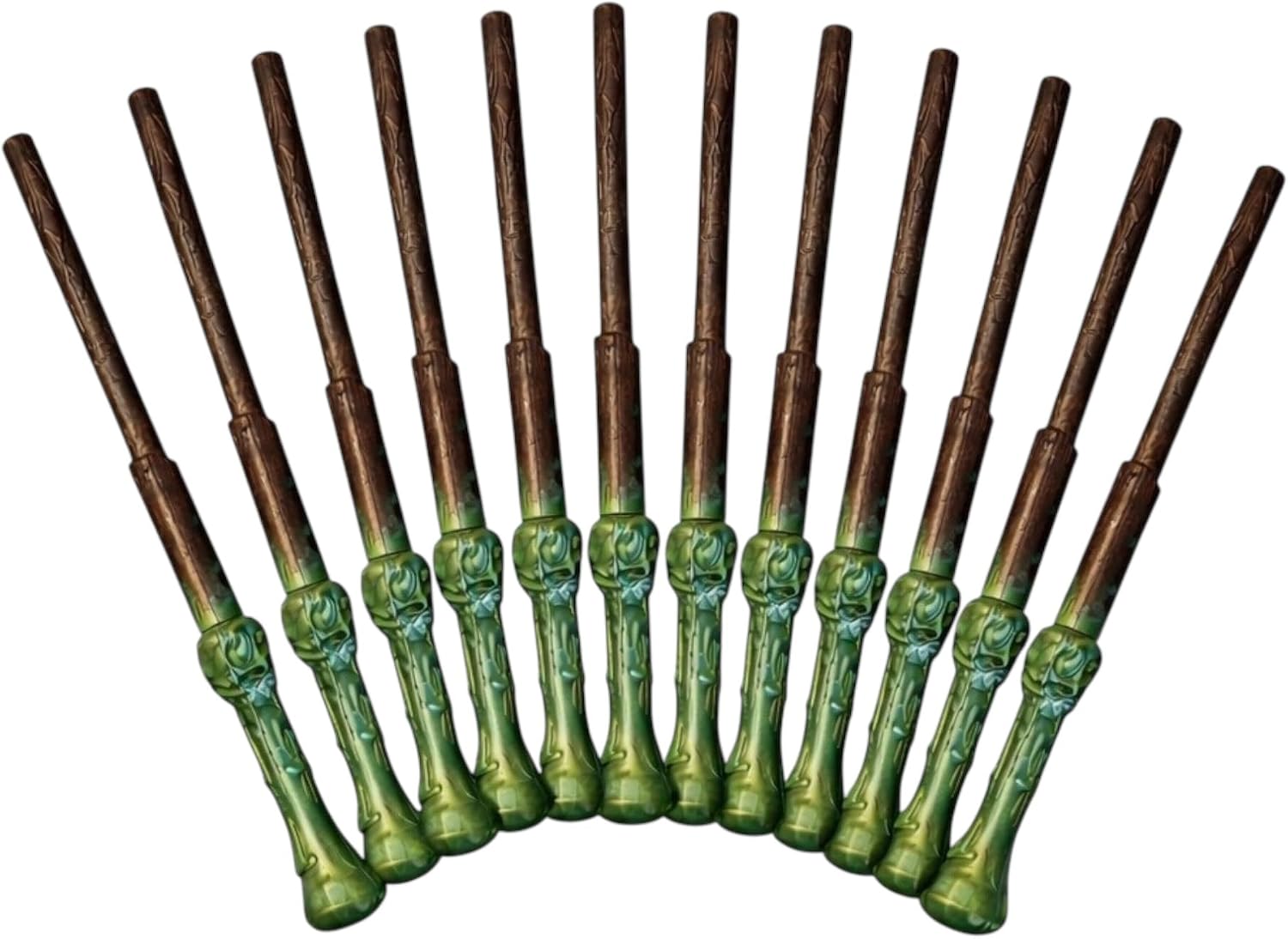 12 Pack Wizard Wands – Plastic Costume Accessories for Magic-Themed Parties, Dress Up, Halloween & Cosplay, Birthday Parties, Party Favors, Goodie Bags, Photo Props