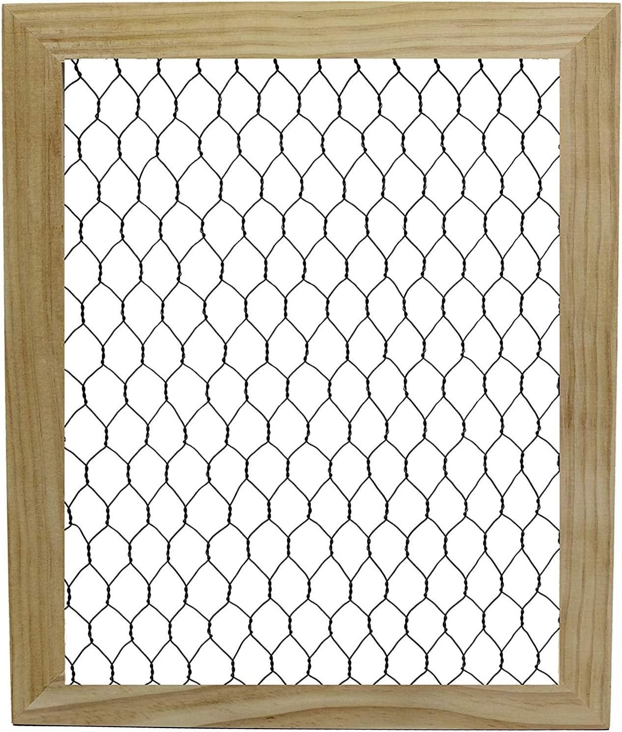 Creative Hobbies Unfinished Wood Chicken Wire Frame - Ready to Decorate, Add Photos, Collages