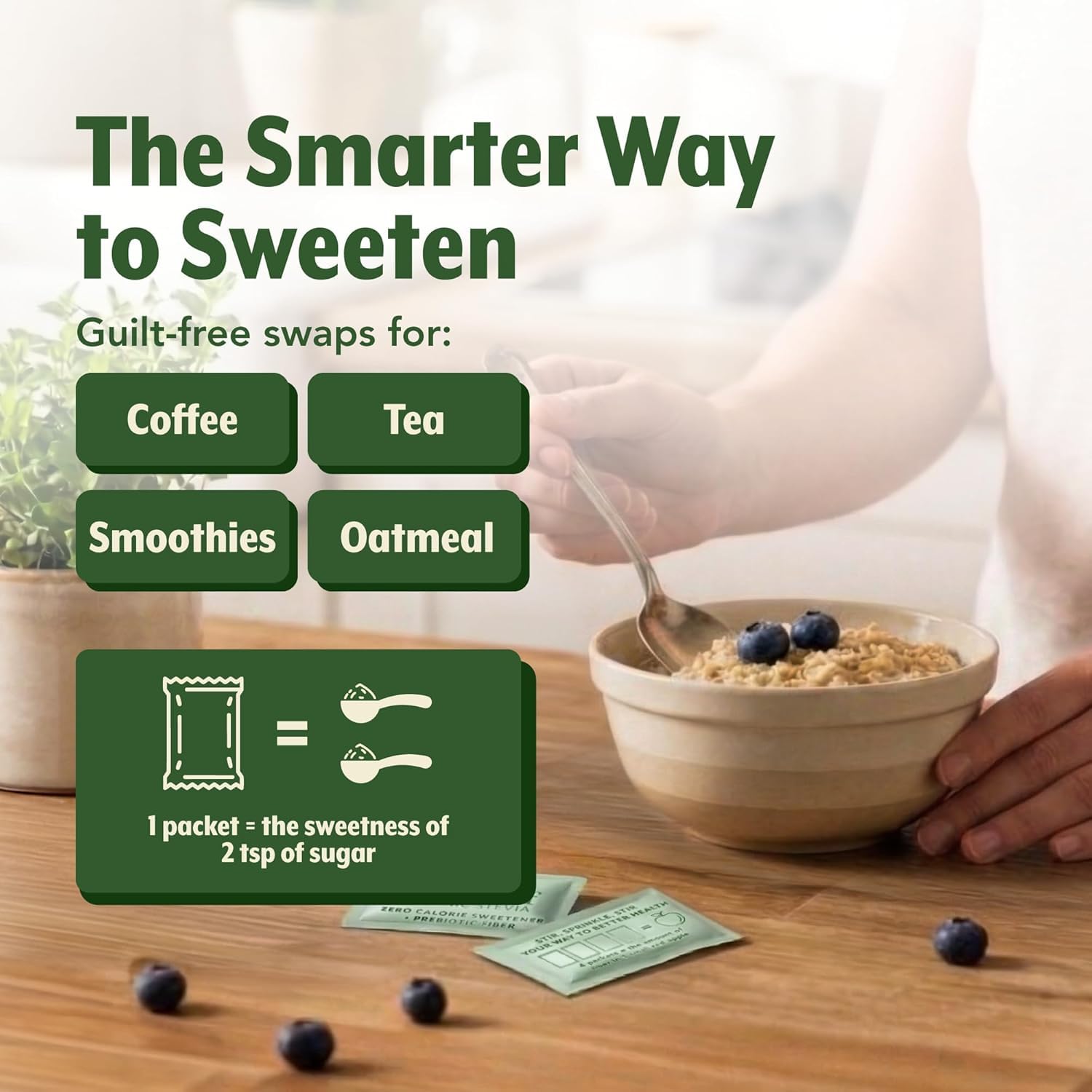 SweetLeaf Organic Stevia Powder Sweetener, Sugar Free - 70 Packets (2 Pack) | Zero Calorie Sweetener No Erythritol, Stevia Leaf Extract, Natural Sugar Substitute for Coffee & Baking, Prebiotic Fiber