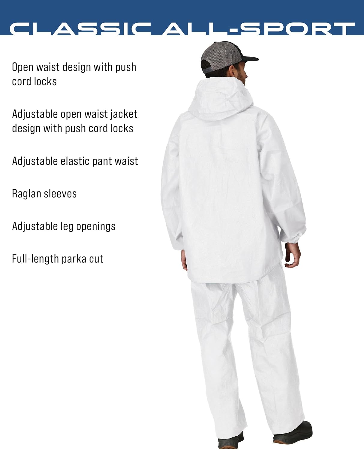 FROGG TOGGS Men's Classic All-Sport 3-Layer Waterproof Breathable Rain Suit | 2-Piece Rainwear, Adjustable Hood Raincoat, Rain Pants Ideal for Fishing, Golf, Motorcycling, Hunting, Camping, Outdoors