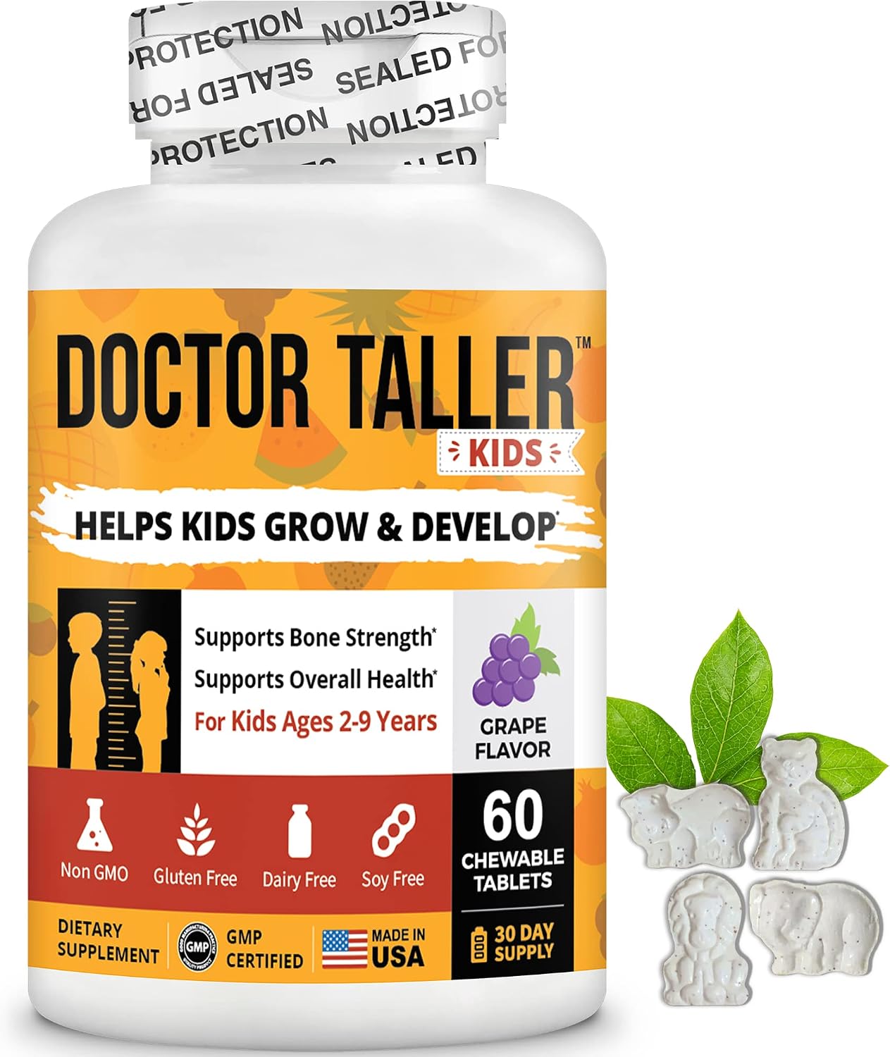 NuBest Doctor Taller - Bone Strength Supports, Enhance Immune System - Keto with Calcium, Vitamin D3, Vitamin K2