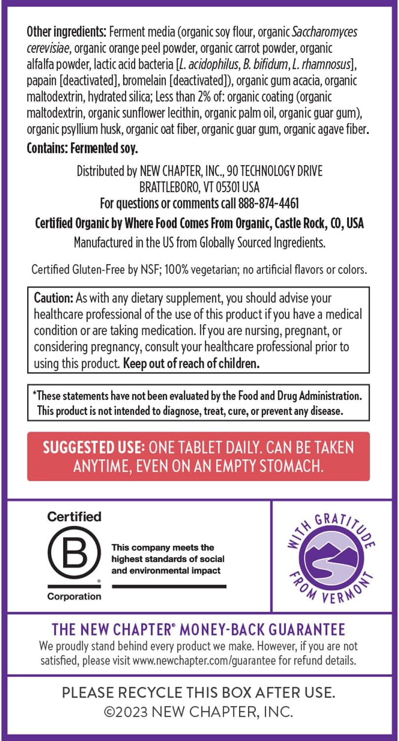 New Chapter Every Woman's One Daily 55+ - Multivitamin for Women - Supports Immune, Bone & Vision Health* - Gentle on the Stomach - Non-GMO, Gluten Free, Dairy Free, Vegetarian & Kosher - 48 Tablets