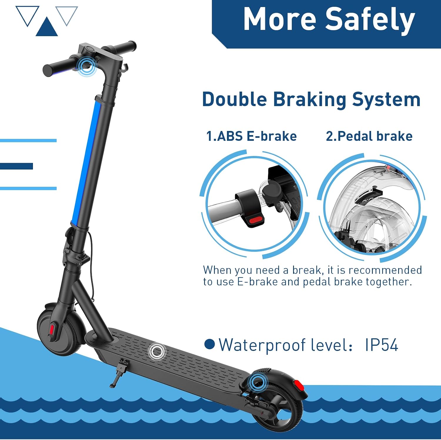 Hiboy S2 Lite Electric Scooter - 6.5" Solid Tires - Up to 10.6 Miles Long-Range & 13 MPH Portable Folding Commuting Scooter for Teens/Adults (Black)