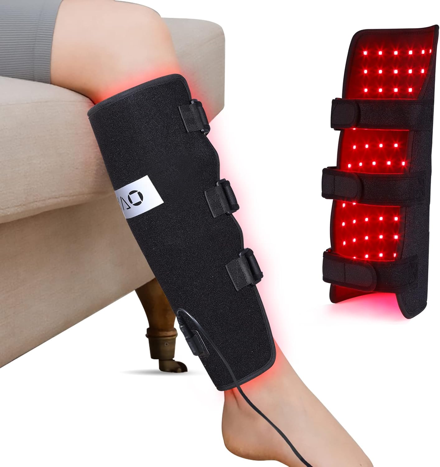 DGXINJUN Red Light Therapy Device for Body Calf Arm Pain Relief Near Infrared Light Therapy 850nm LED Muscle Wrap for Leg Home Use Nerve Damage Deep