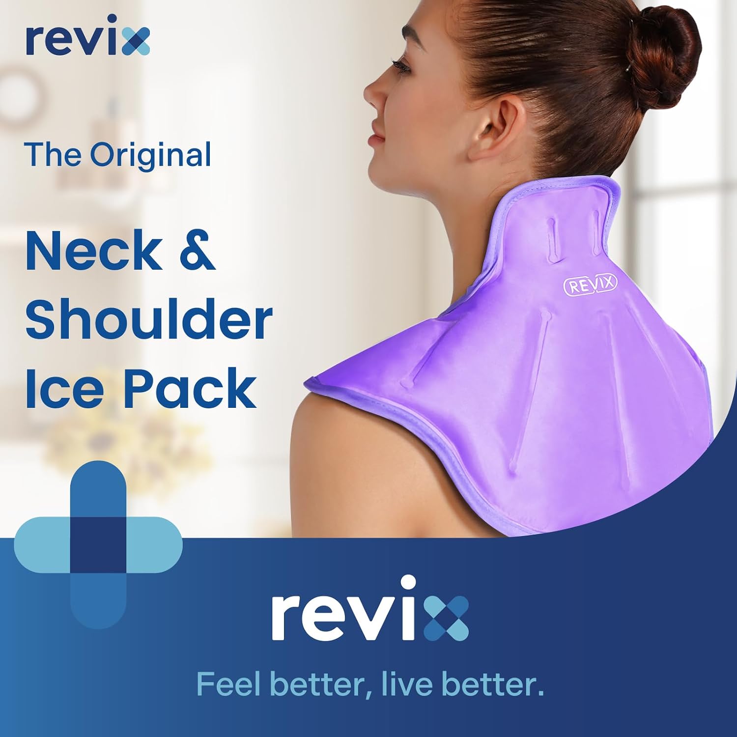 REVIX Ice Pack for Shoulders and Neck, Shoulder Ice Pack for Back Relief