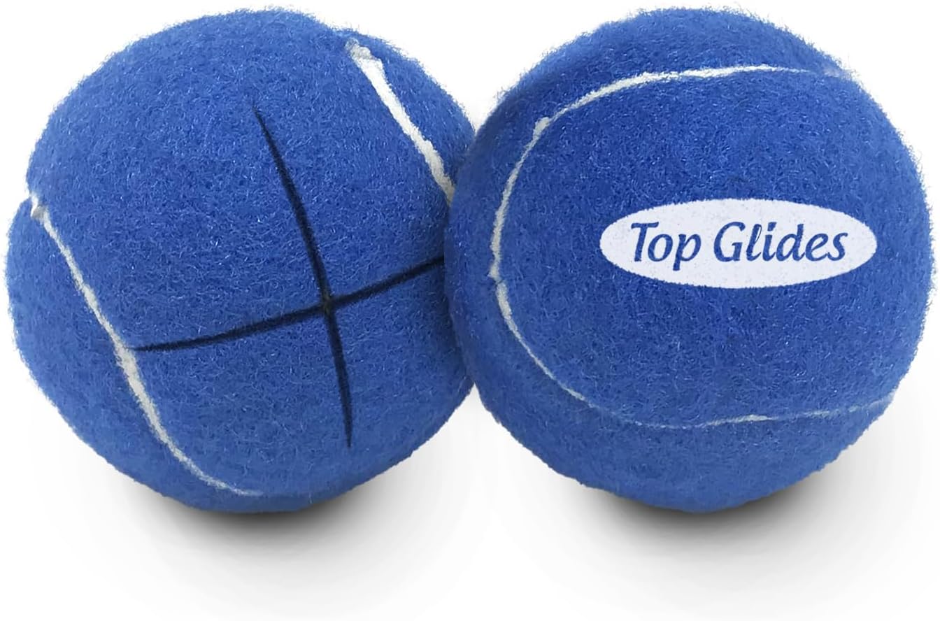 AMP Top Glides Precut Walker Tennis Ball Glides (Gray)