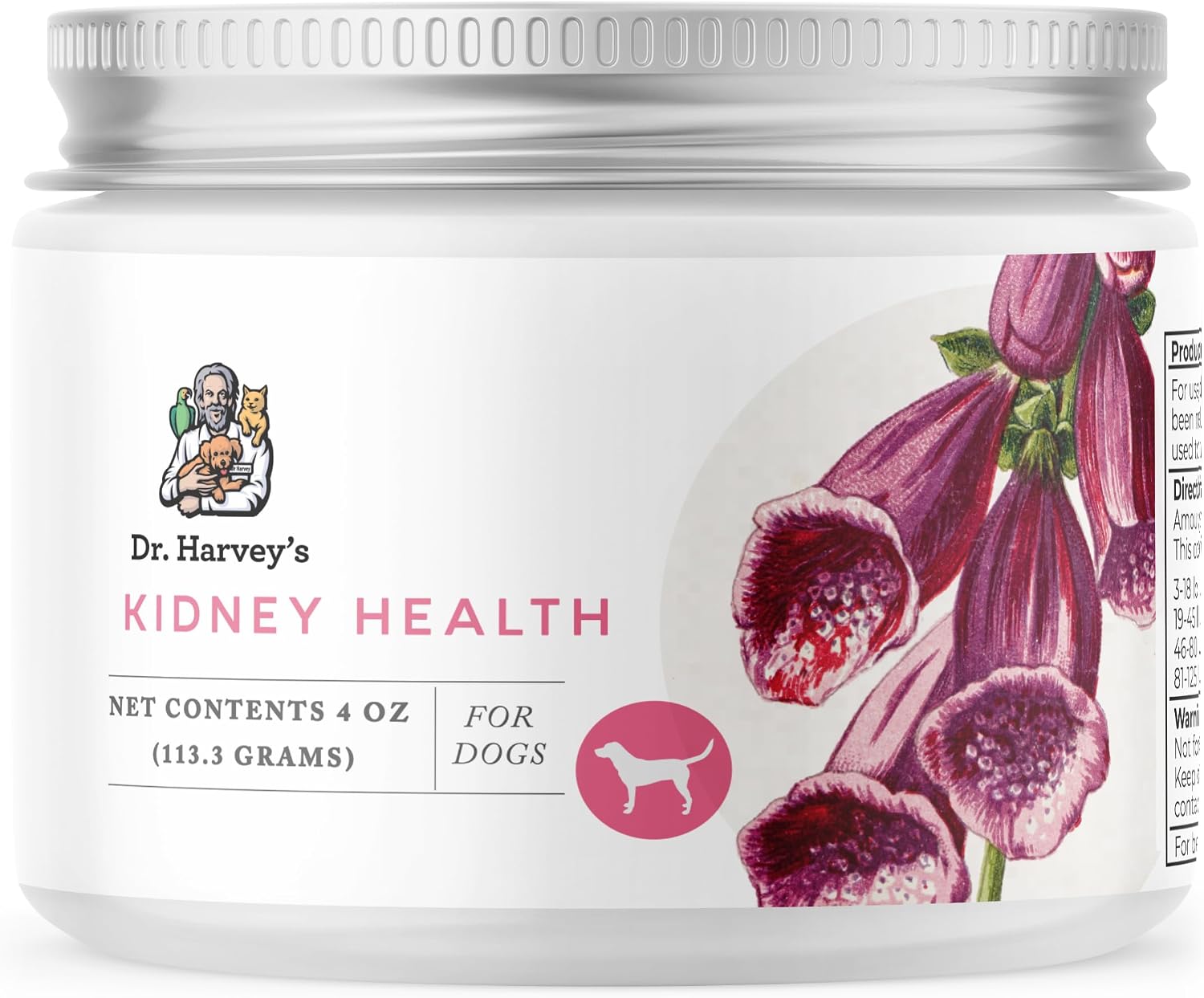 Dr. Harvey's Kidney Health Kidney Support Supplement for Dogs (4 Ounces) | 100% Human Grade - 4 oz Container