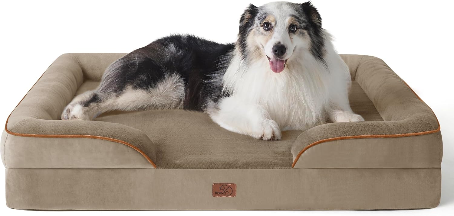 Bedsure Orthopedic Dog Beds Large Sized Dog with Removable Washable Cover