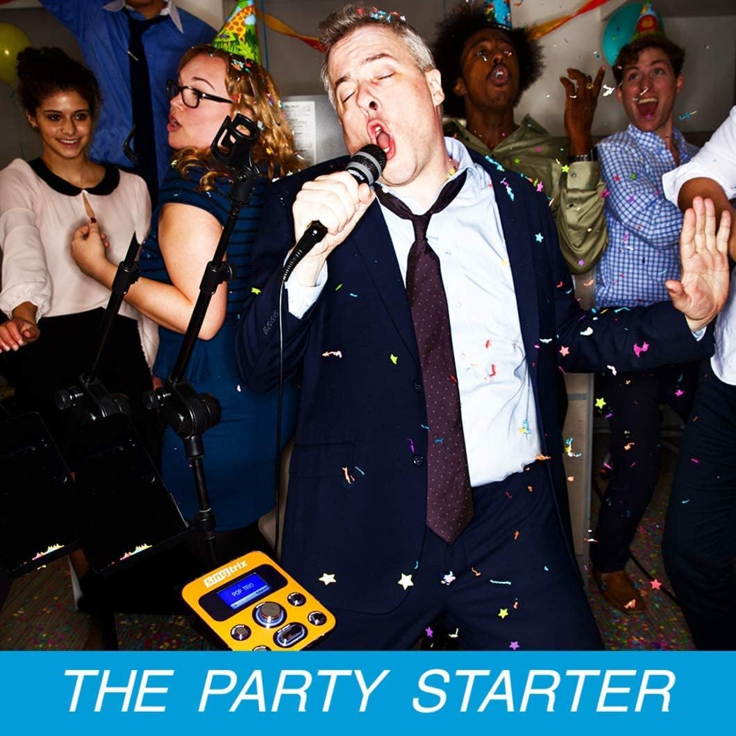Portable Karaoke Machine On Shark Tank, Kids & Adults, All-In-One Karaoke System, 350+Voice Effects & Autotuning, PA Speaker, Party Bundle