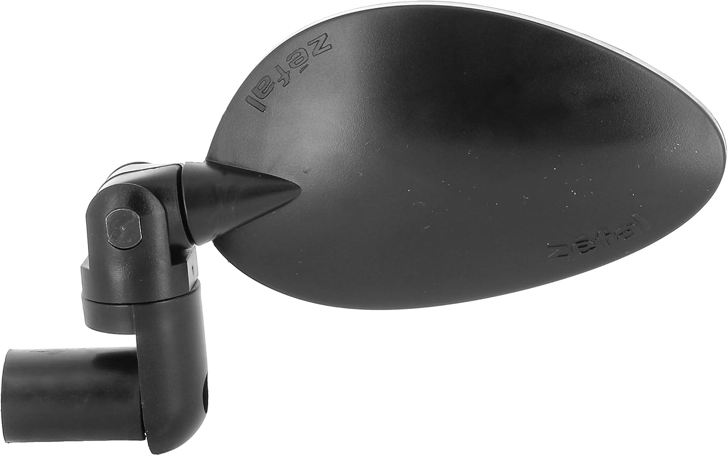 Zefal Cyclop Bar-End Bike Mirror – Foldable Rearview for Road, Hybrid & E-Bikes | 46 cm2 Convex Chrome ABS, Reversible Mount 16–22 mm