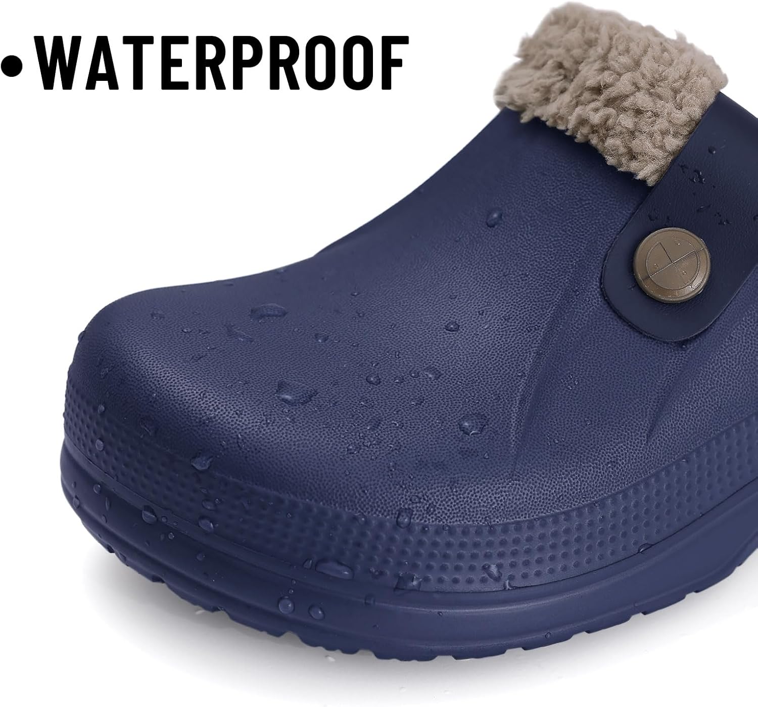 Beslip Fur Lined Clogs for Women & Men Fuzzy Slippers with Memory Foam