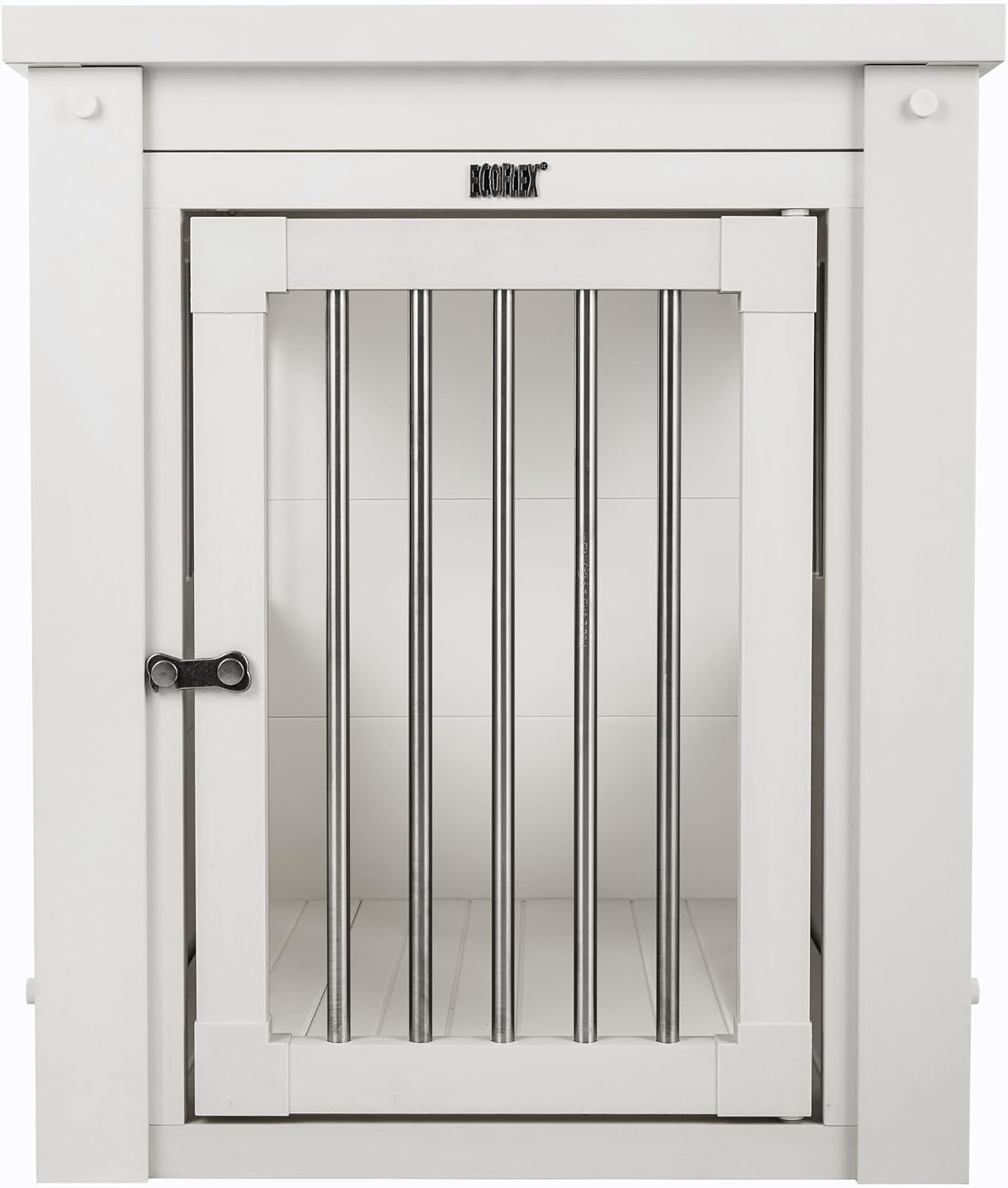 New Age Pet ecoFLEX Pet Crate/End Table, Small, Grey, Model:EHHC405S