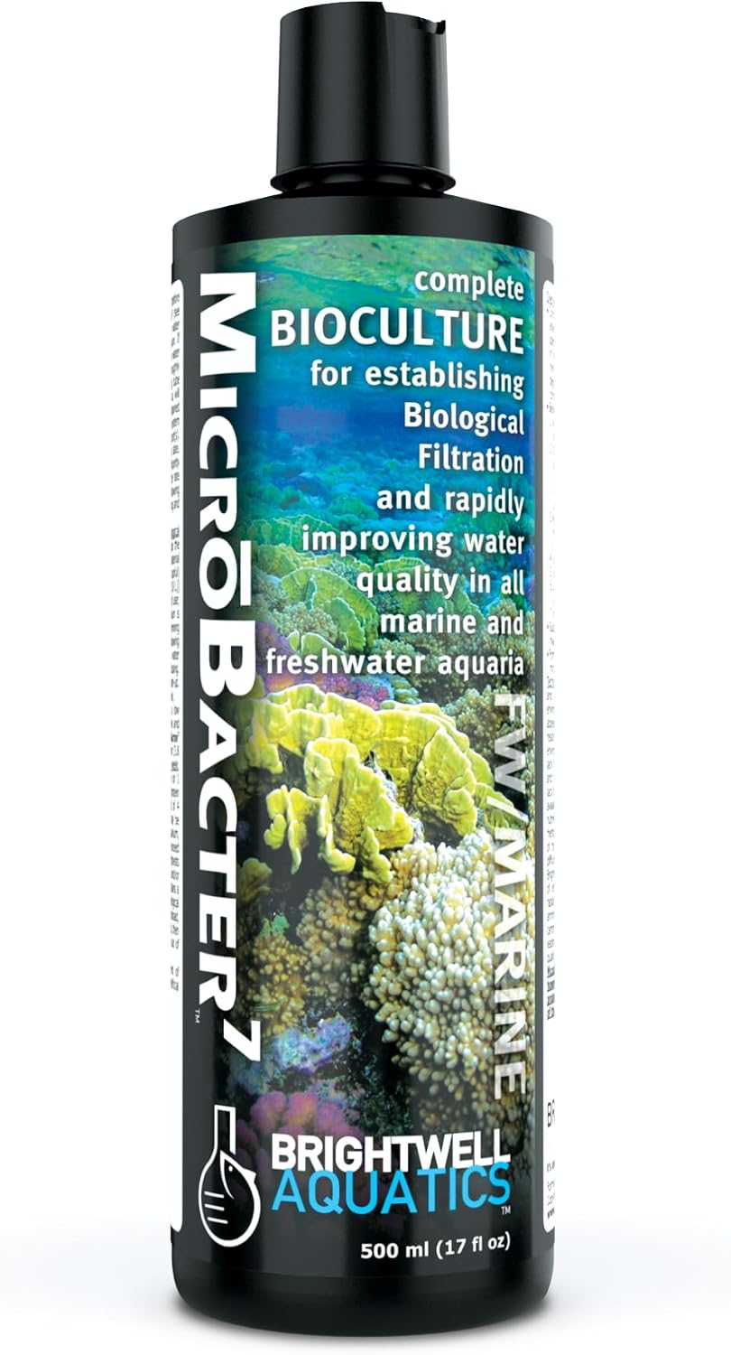 Brightwell Aquatics MicroBacter7 Biological Filter Bioculture Aid, 500 ml