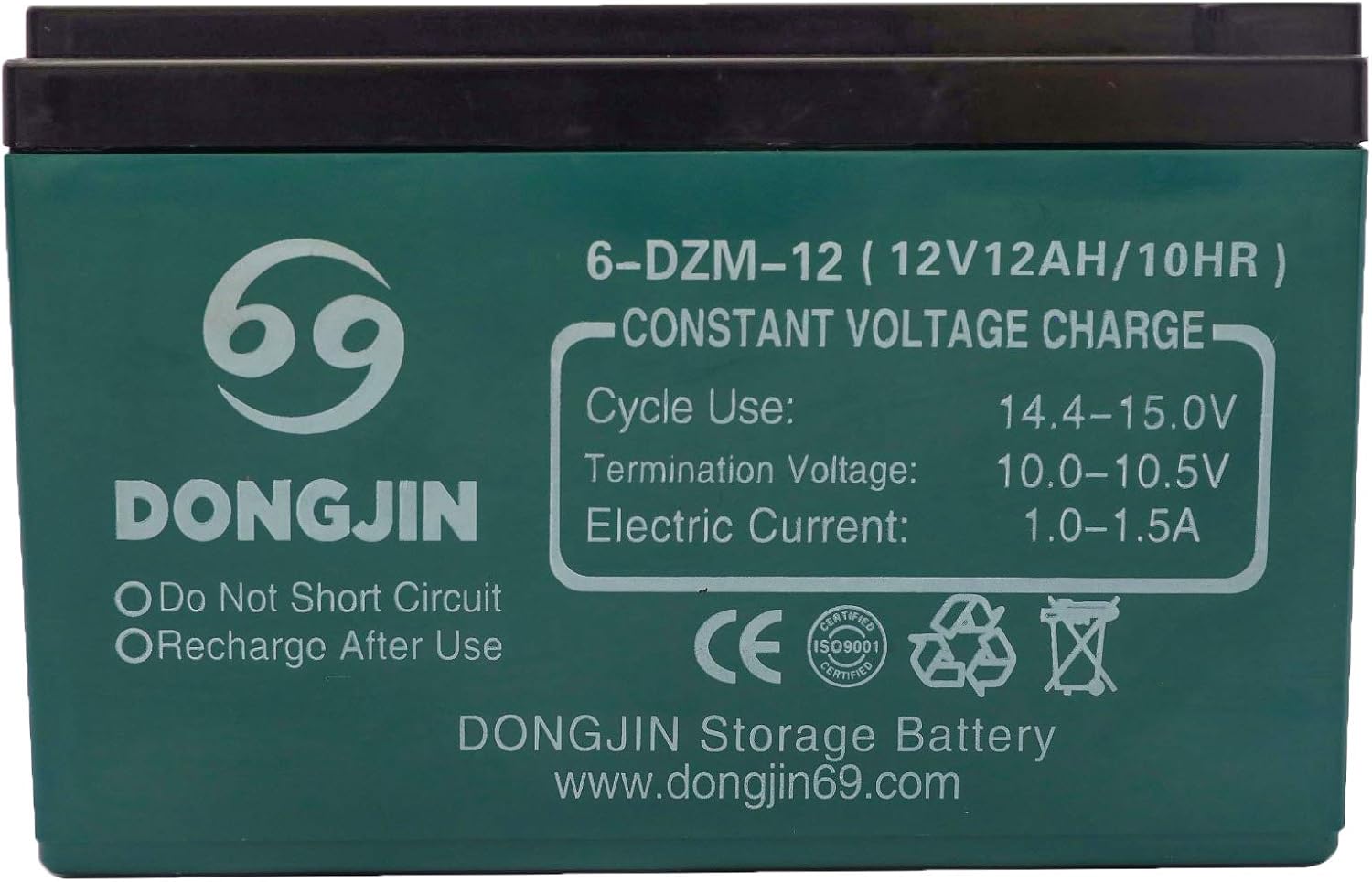 4Pcs 12V 12Ah 6-DZM-12 Motorcycle Rechargeable Battery for Buggy Bike Scooter Go Kart ATV Pit Dirt Bike