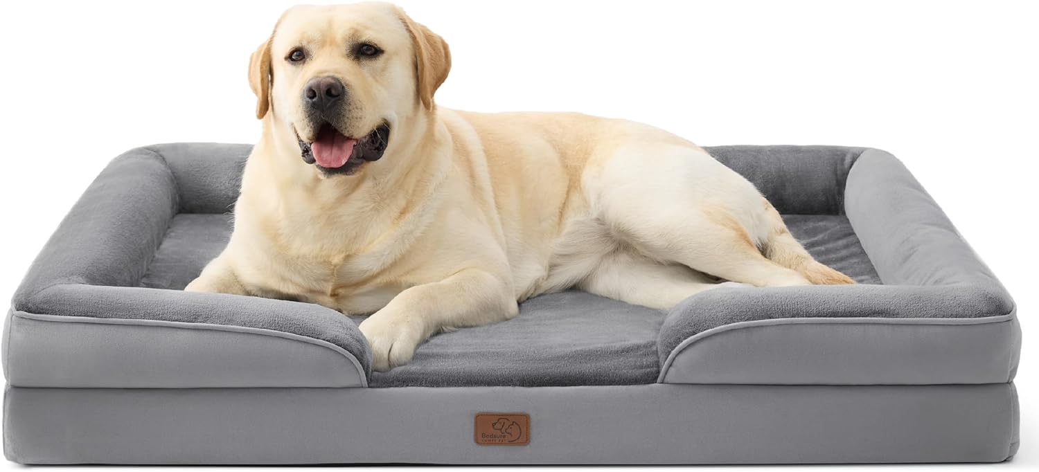 Bedsure Orthopedic Dog Beds Large Sized Dog with Removable Washable Cover