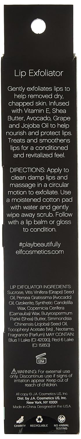 e.l.f. Lip Exfoliator Conditioning Formula, Mint Maniac, 0.11 Ounce (Pack of 1)