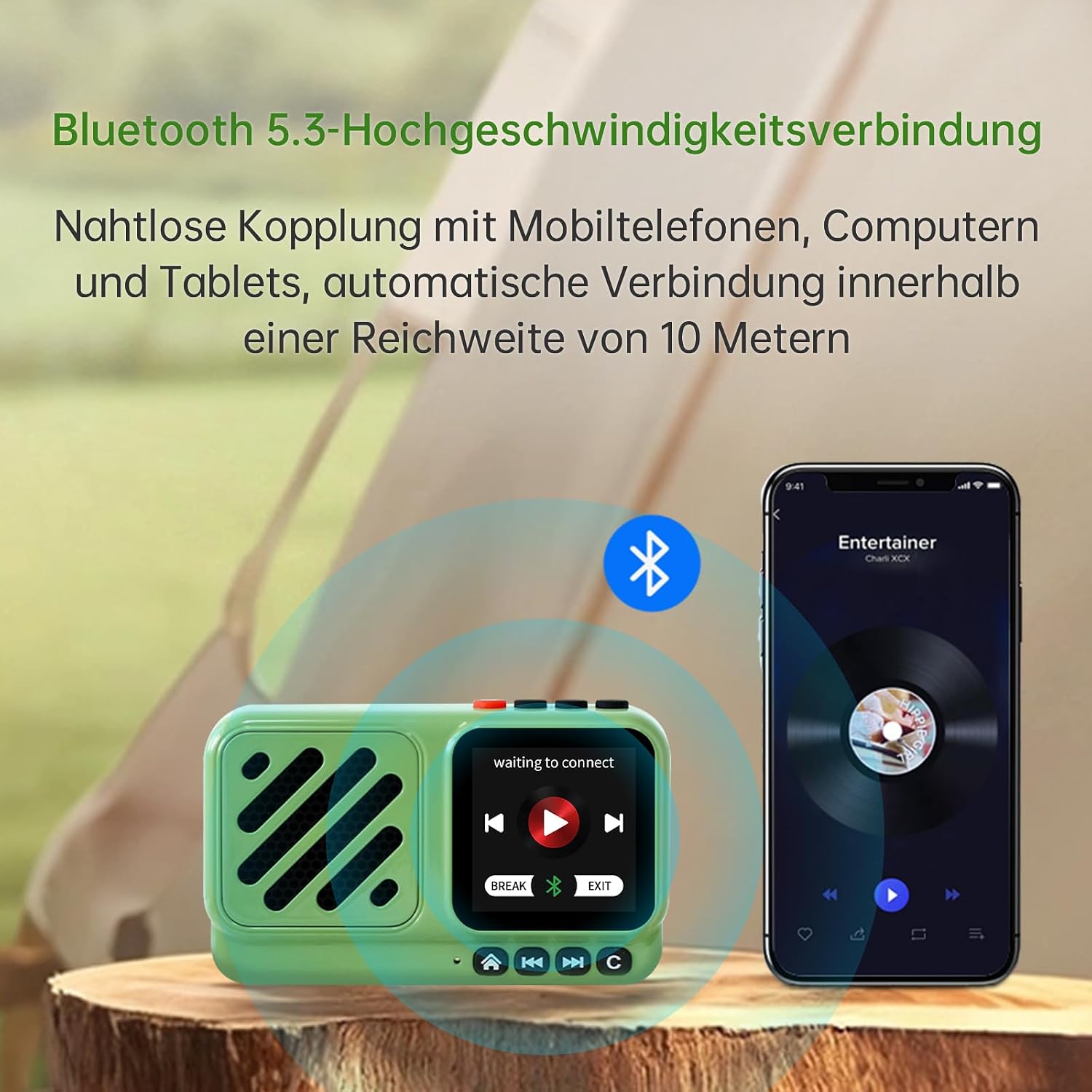 Choyong Voyager Bluetooth Speaker Wireless Internet Radio Global Version with WIFI/4G, World Radio Station, BT5.3