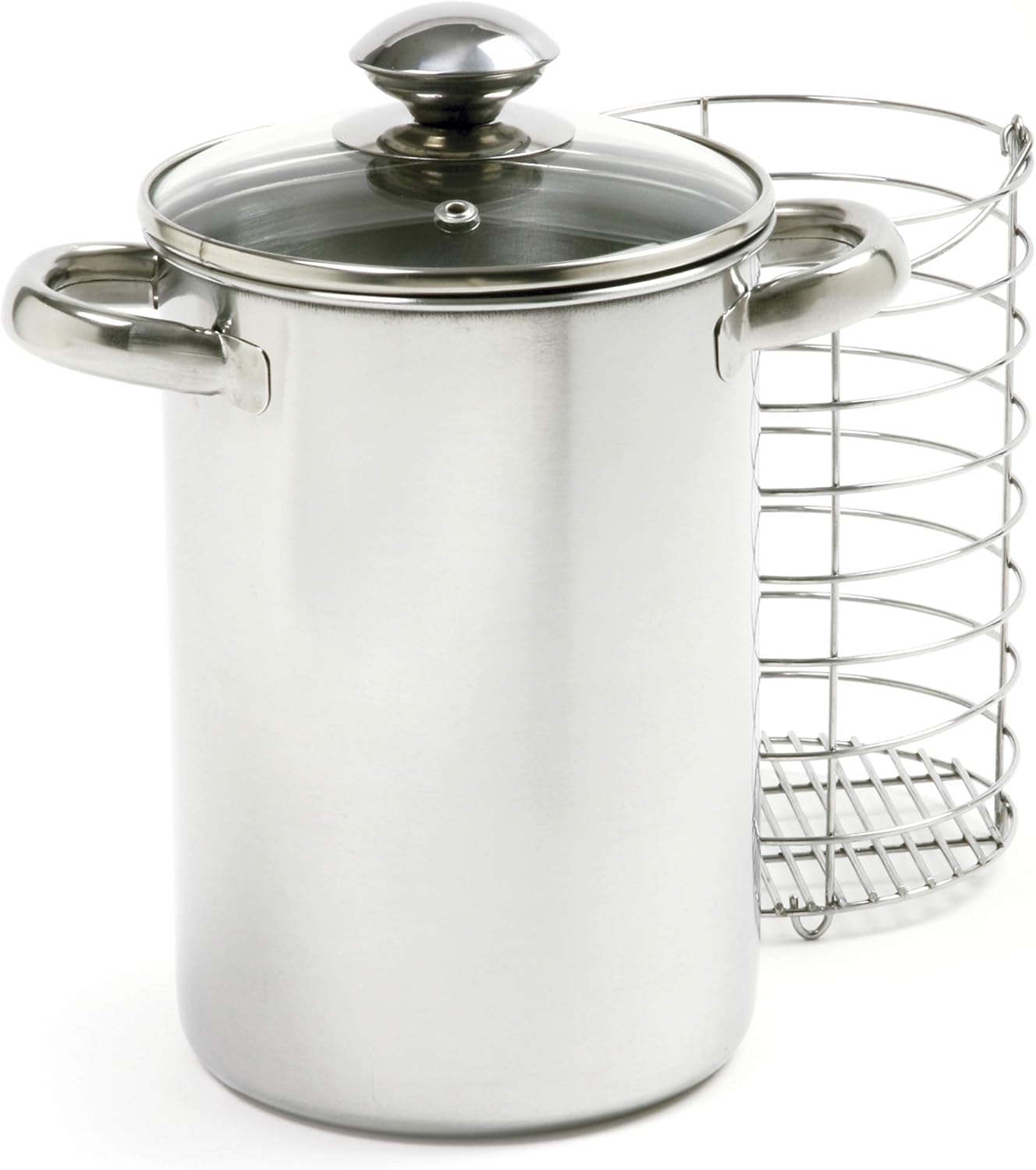 Norpro 573 Stainless Steel Vertical Cooker/Steamer, 3 Piece Set, 10in/25.5cm, as shown
