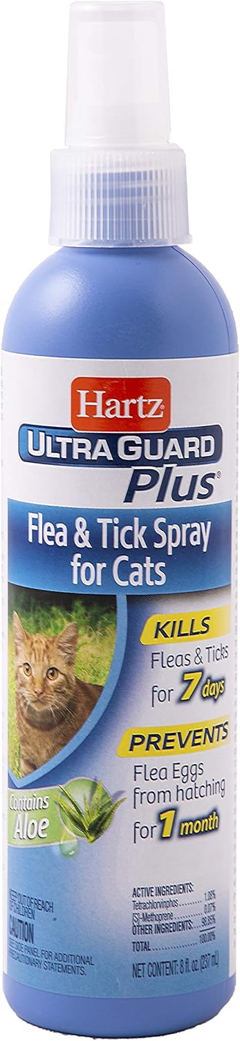 Hartz UltraGuard Plus Cat Flea & Tick Spray, 8 oz