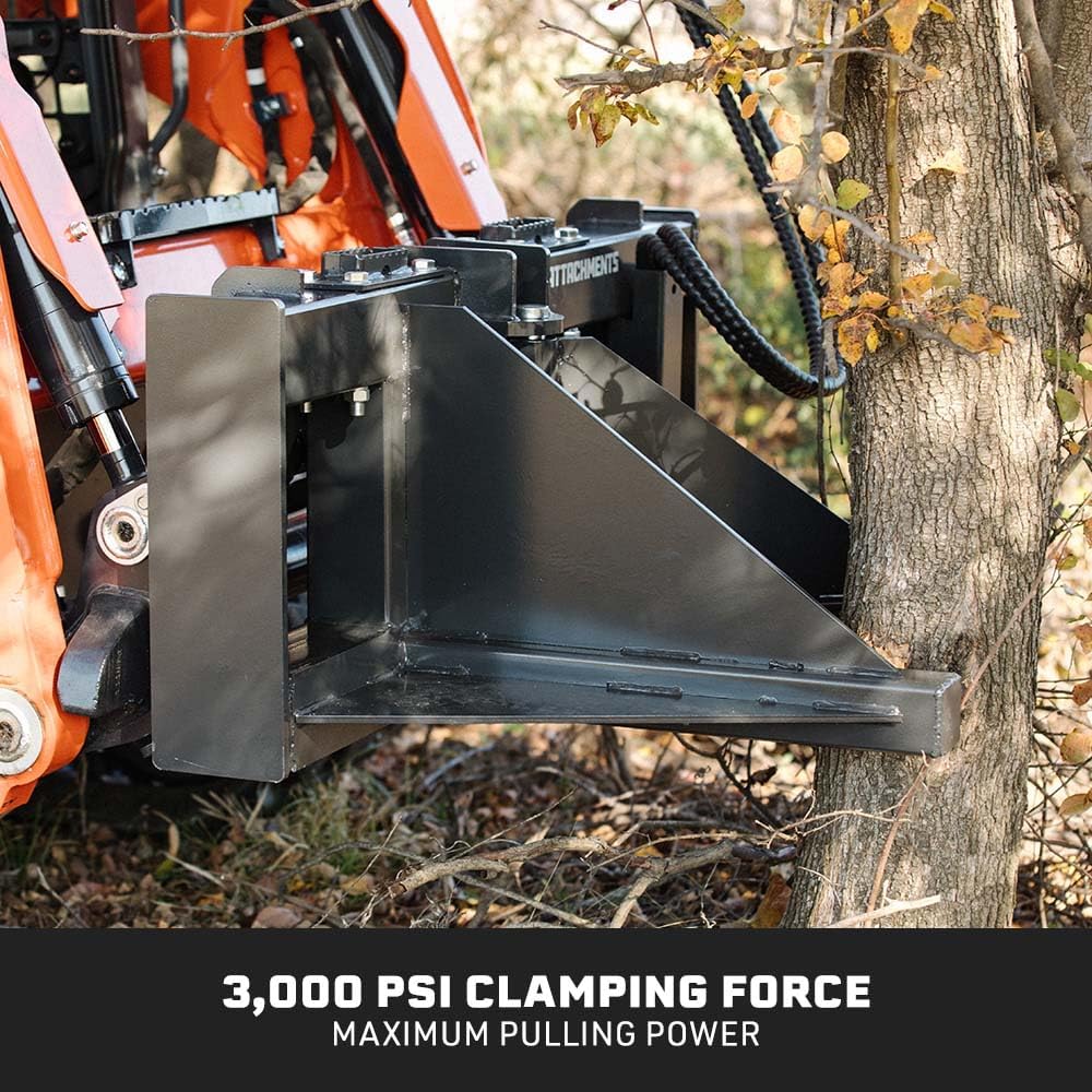 Titan Attachments Post and Tree Puller Attachment, Universal SSQA Accessory, 3, 000 PSI Hydraulic Cylinder
