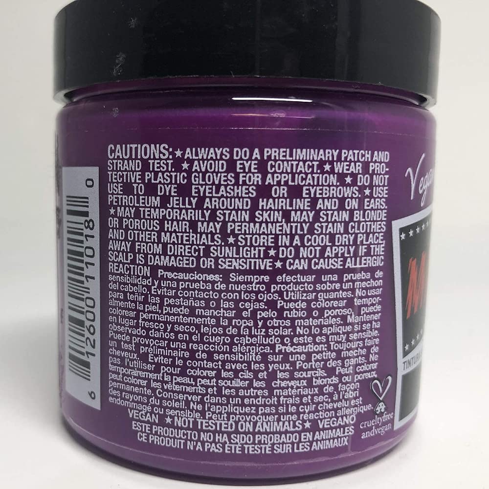 MANIC PANIC Classic Cotton Candy Pink Semi Permanent Hair Color - Bright Pink Hair Dye for Women & Men That Lasts 4-6 Weeks - Vegan, Ammonia & Cruelty-Free - Create & Mix Custom Shades (4oz / 2pk)