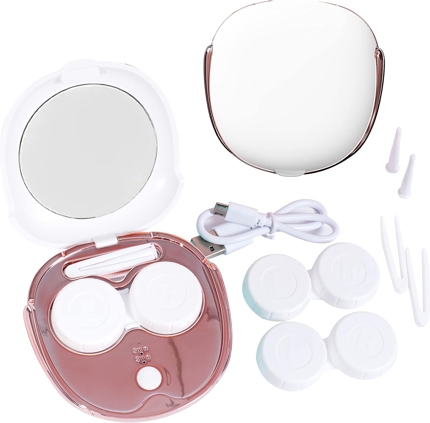 Lasiyanor Contact Lens Travel Kit with Cleaner Washer